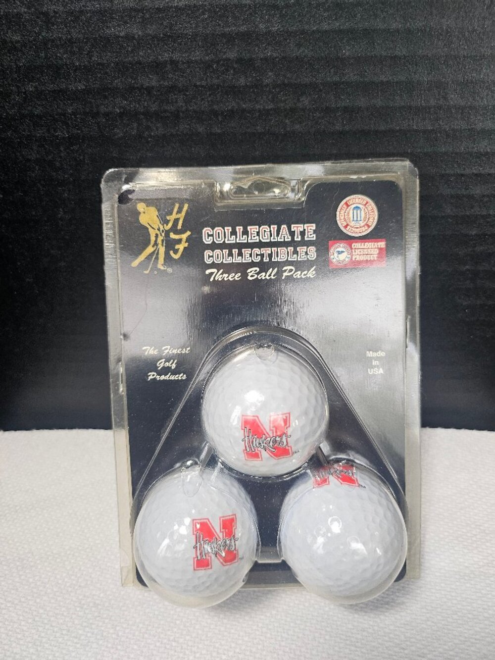 3 Pack of Nebraska Cornhuskers Collegiate Logo Golf Balls "N" Huskers Logo New!